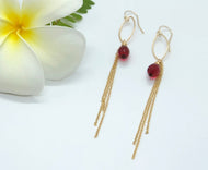 Pink Tourmaline Duster Earrings