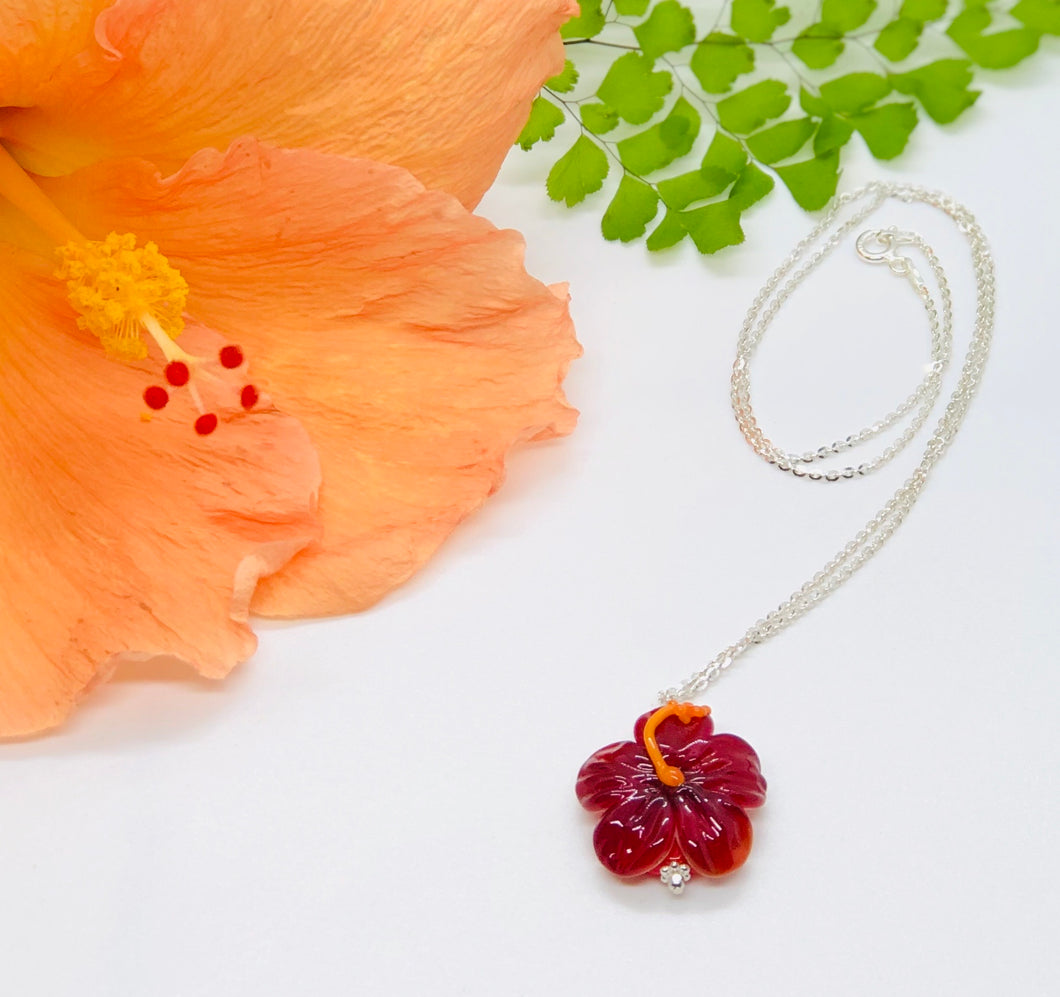 Hibiscus flower flower -red